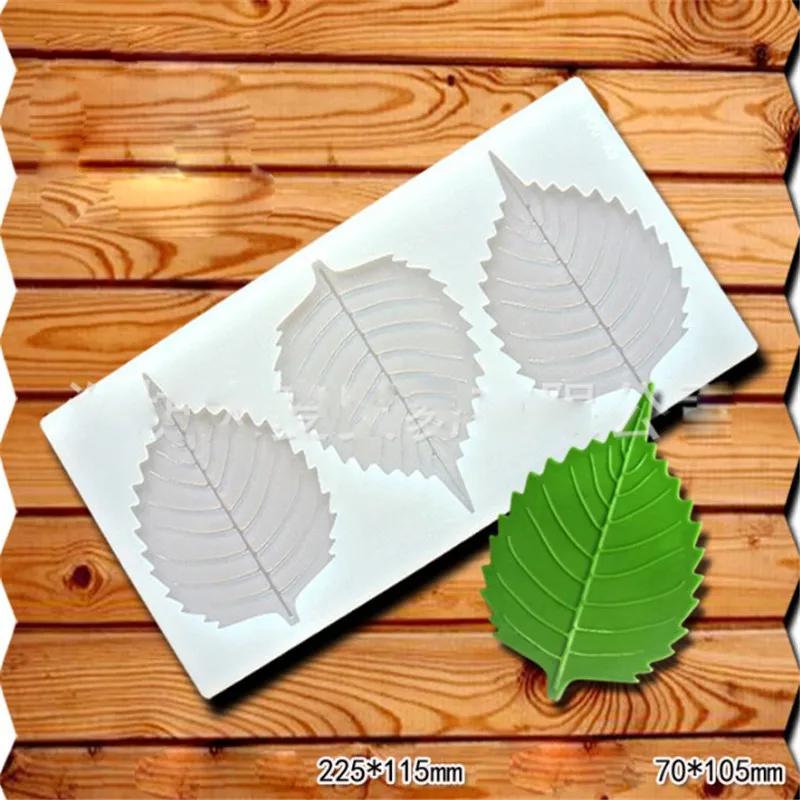 

DIY 3D Leaves shape Silicone Chocolate Mold Bakeware Birthday Cake Cookie Decorating Tools Chocolate Mould Stencil Muffin Pan