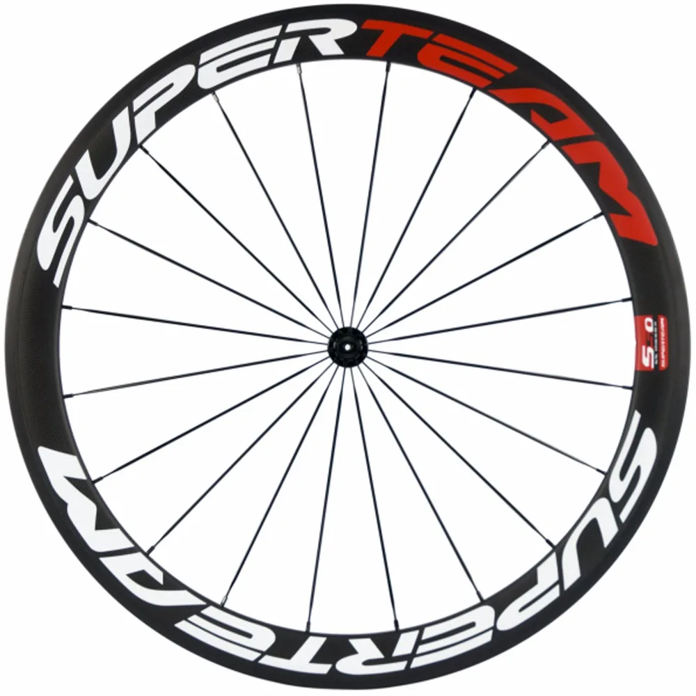 Discount Supertam 50mm Clincher Carbon Wheelset With Basalt Braking Surface Matte R13 Road Bike Carbon Wheels 1