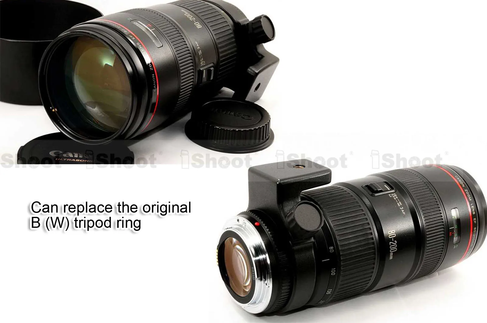 Крепежное кольцо для крепления штатива на объектив Canon EF 70-200 мм f/4L USM, 70-200 мм f/4L IS USM, 400 мм f/5,6 L USM, 80-200 мм f/2.8L