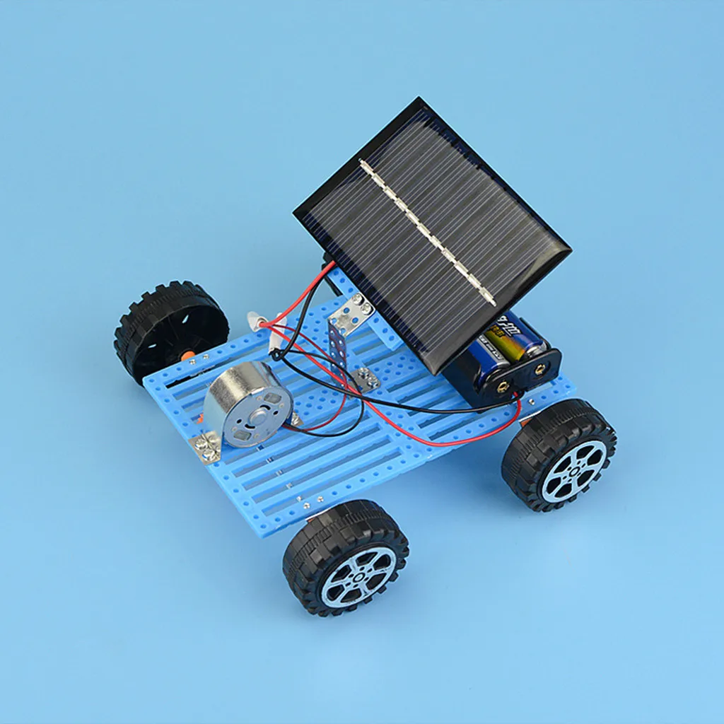 DIY робот на солнечной энергии мини игрушечный автомобиль обучающий творческие