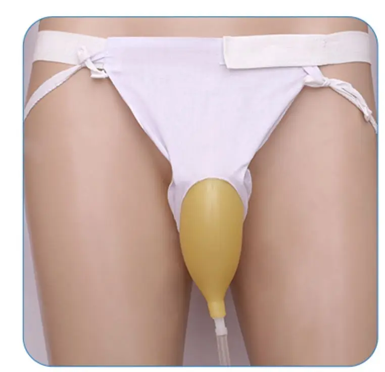  In bed after urinary organ male elderly soft latex urinary incontinence urinals with urine bag old 