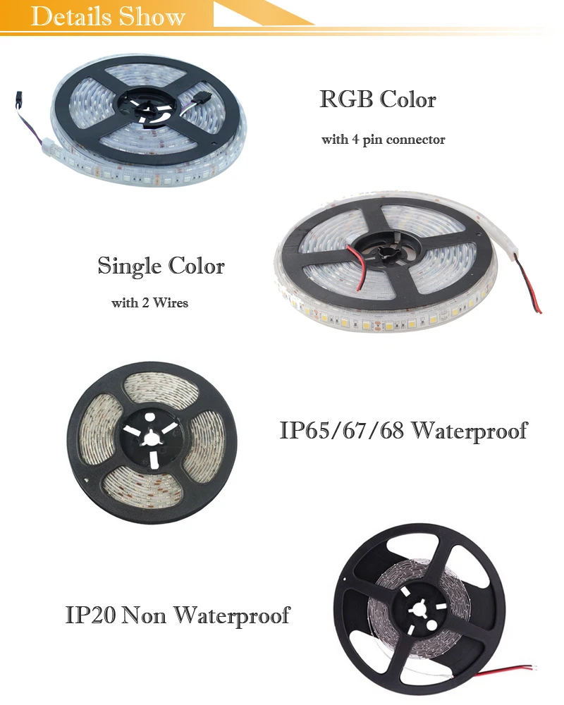 100 м светодиодная водонепроницаемая лента tira RGB белый RGBW 5050 2835 5630 IP65 IP67 IP68 4000K для украшения Рождественского сада DHL