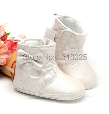 

Autumn and winter pink & beige baby girls boots Soft bottom toddler boots female baby PU boots infant autumn toddler boots