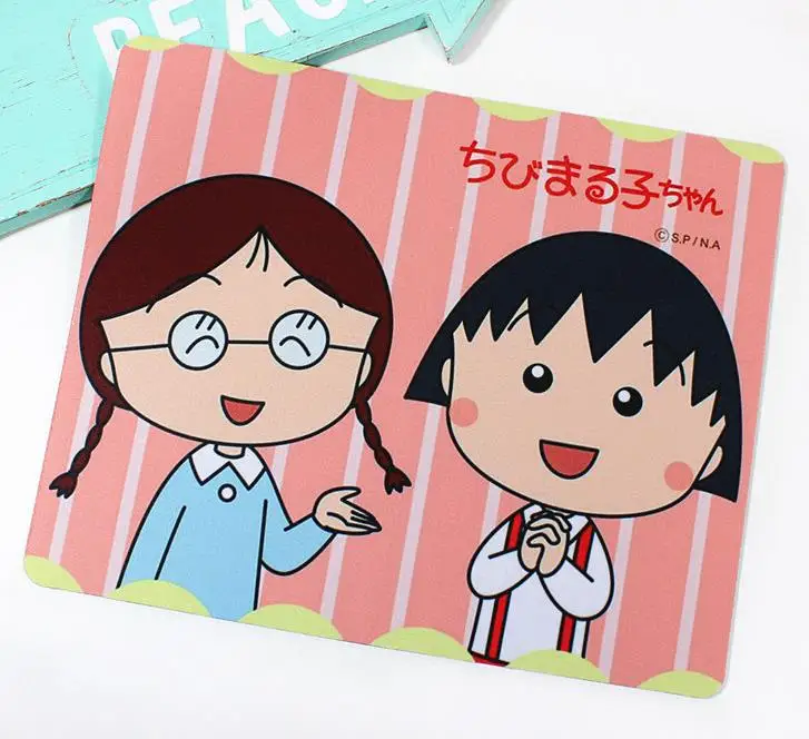 1 шт. Kawaii Japan Anime Maruko Momoko коврик для мыши украшения для дня рождения Детские держатели канцелярские коврики для мыши