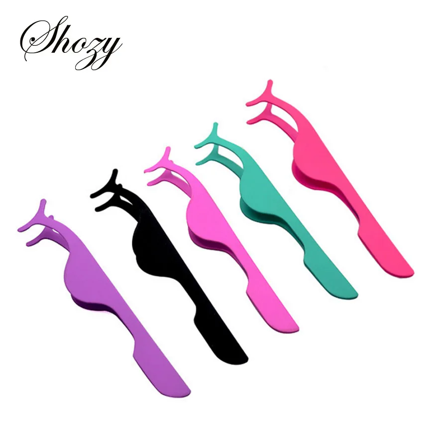 

Shozy 1Pc False Eyelashes Extension Applicator Eyelashes Tweezers Clip for Makeup Lash Curler-TZ001