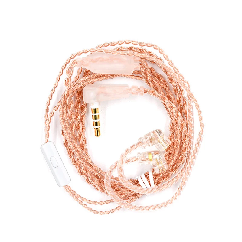 

KZ Replacement Earphone Upgraded Cable 2 Pin 0.75mm With Microphones Use For ZSN ZS10 PRO AS16 ZSA ZST ZSR ZSX AS10 AS12 Headset