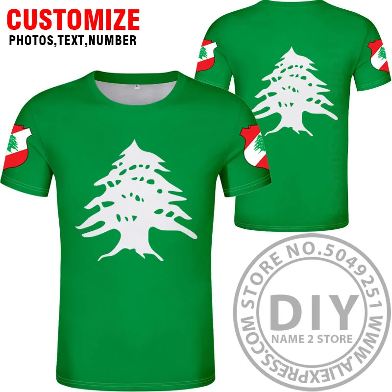 LEBANON t shirt diy пользовательская именная футболка lbn nation flag lb arabic arab lebanan Страна Печать фото одежда - Цвет: Style 8