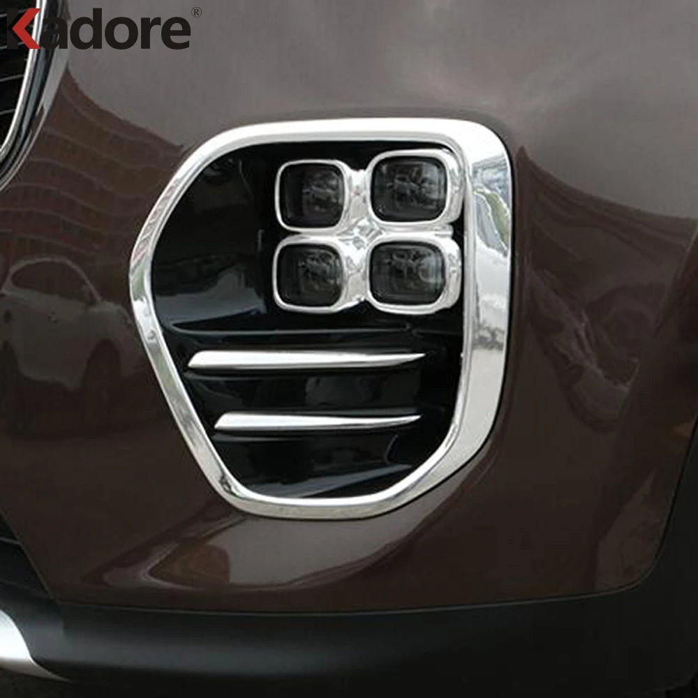 

For Kia Sportage 2018 2017 Chrome Front Foglight Fog Light Cover Trim Car Sticker Decoration Protect Exterior Accessories