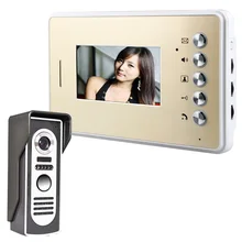 Mountainone One to One Video Door Phone Doorbell Intercom Kit 1 camera + 1 monitor 4.3″ color TFT LCD Handfree intercom