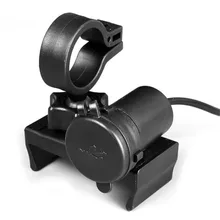 Универсальный 12 В мотоцикл сотовый телефон и gps держатель зажим с USB зарядное устройство 5 В/2А для электрического велосипеда Скутер ATV