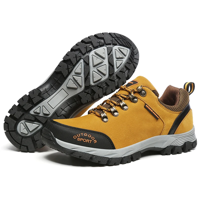 Пеший Туризм обувь Человек mountain 100% кожаные ботинки восхождение водонепроницаемый