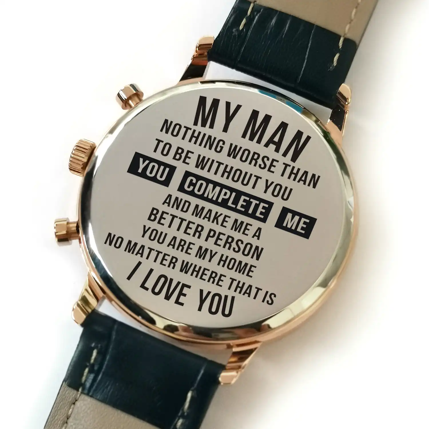 husband engraved watch