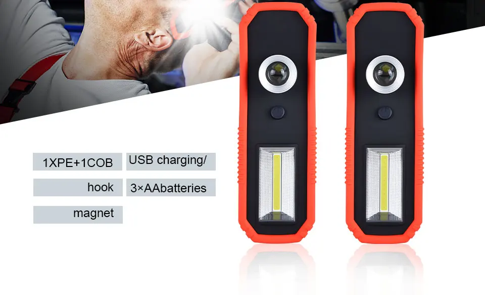 Portable COB LED Lanterns Flashlight  (2)