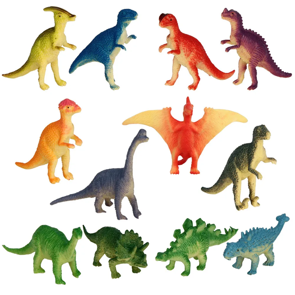 

12pcs Dinosaur Mini Figures Party Bag Fillers Pinata Favour Gift Educations Toy