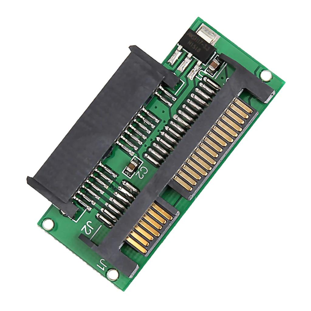 Dovewill 1.8'' Micro SATA 16Pin 7+7+2 SSD 3V to 2.5'' 22PIN SATA 5V Adapter Card Plug