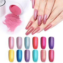 Ur Sugar 15 мл акриловый порошковый блеск для ногтей для наращивания строительного погружения пудра для дизайна ногтей 3D резьба хромированная пыль украшение своими руками