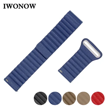 

Genuine Leather Watch Band 18mm 20mm 22mm 23mm 24mm for Tissot 1853 Magnetic Buckle Strap Wrist Belt Bracelet Black Blue Brown