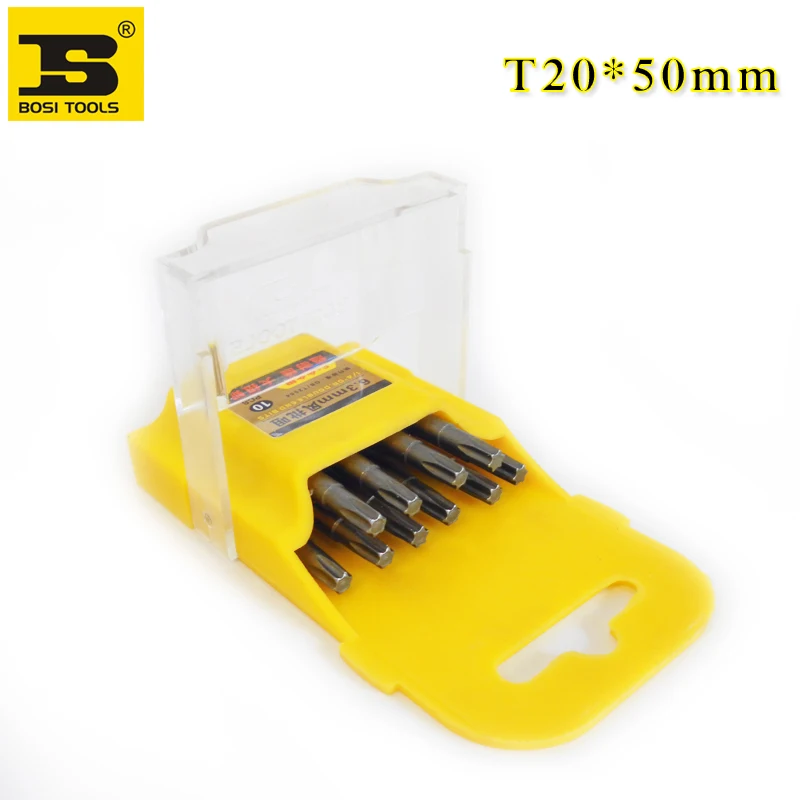 10Pieces 1/4 Inch Hex Shank T20 Torx Security Head Screwdriver Drill