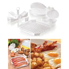 4 STÜCK Mikrowelle Starter Set Eier Speck Kartoffeln Baker Fach Microweavable Herd!