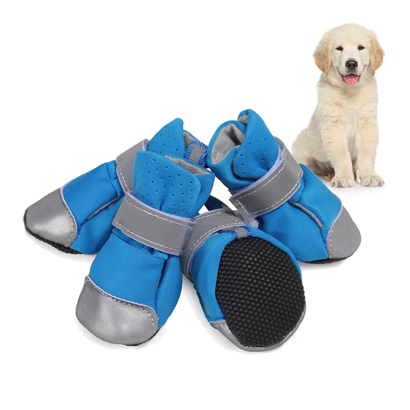 4pcs Pet Dog Shoes Summer Puppy Small Dog Breathable Shoes