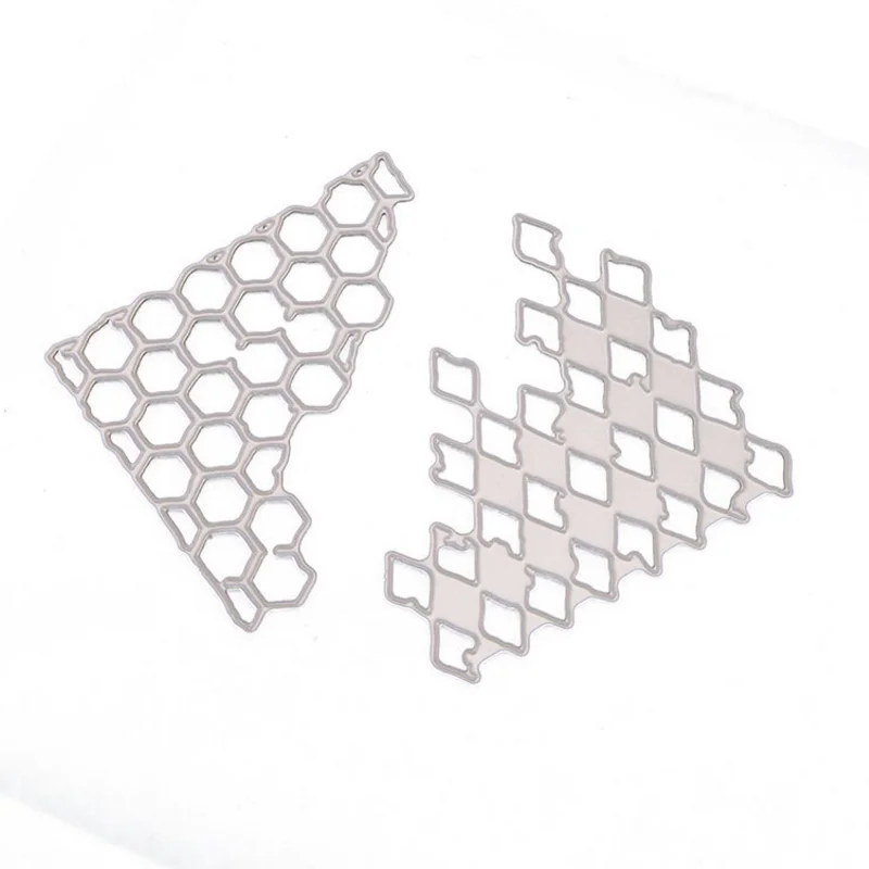 

2pcs/set funny DIY Honeycomb Metal Cutting Dies Scrapbooking/Photo Album Embossing Stencils Paper Card Cutter Crafts Decor