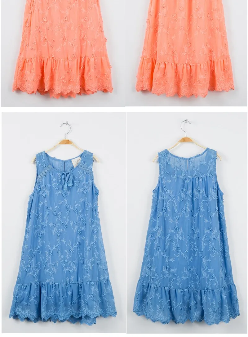 3d flower dress girls G5240-10