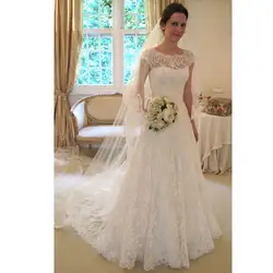2019 кружева свадебное платье аппликация чайные ложки свадьбы, кружева, круглый воротник, настраиваемый, бесплатная доставка