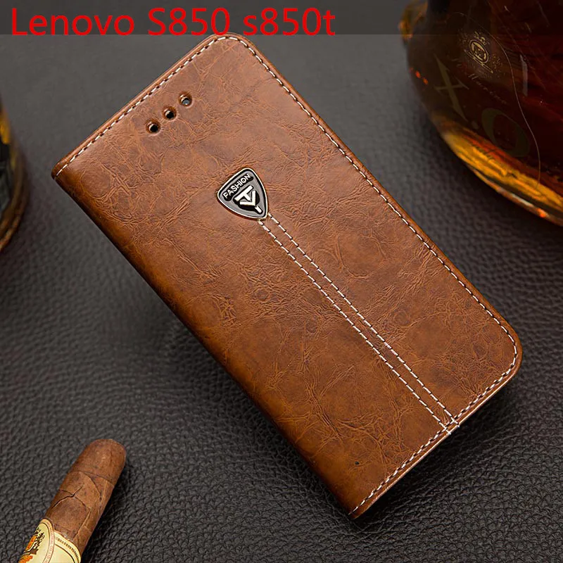 

EFFLE Luxury Retro Flip Case For Lenovo S850 5.0' Leather Soft Wallet Stand Cover For Lenovo S850 s850t Case Phone Fundas Coque