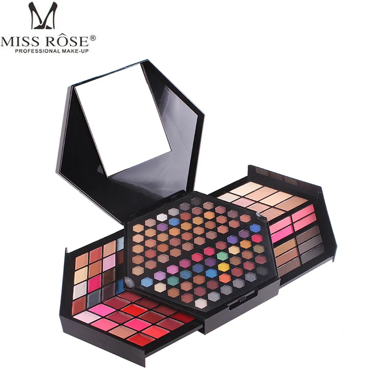 

Miss Rose Cosmetic Eyeshadow Makeup Palette Diamond Shaped Shiny Matte Eye Shadow Concealer Powder Collection Make Up Set Kit