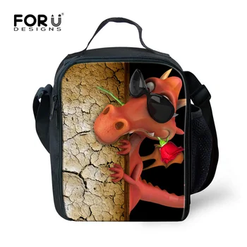 

Portable Insulated Thermal Lunch Box Carry Tote Storage Bag Cool Dinosar Printing Lunch Bag for School Kids Picnic Food Bag
