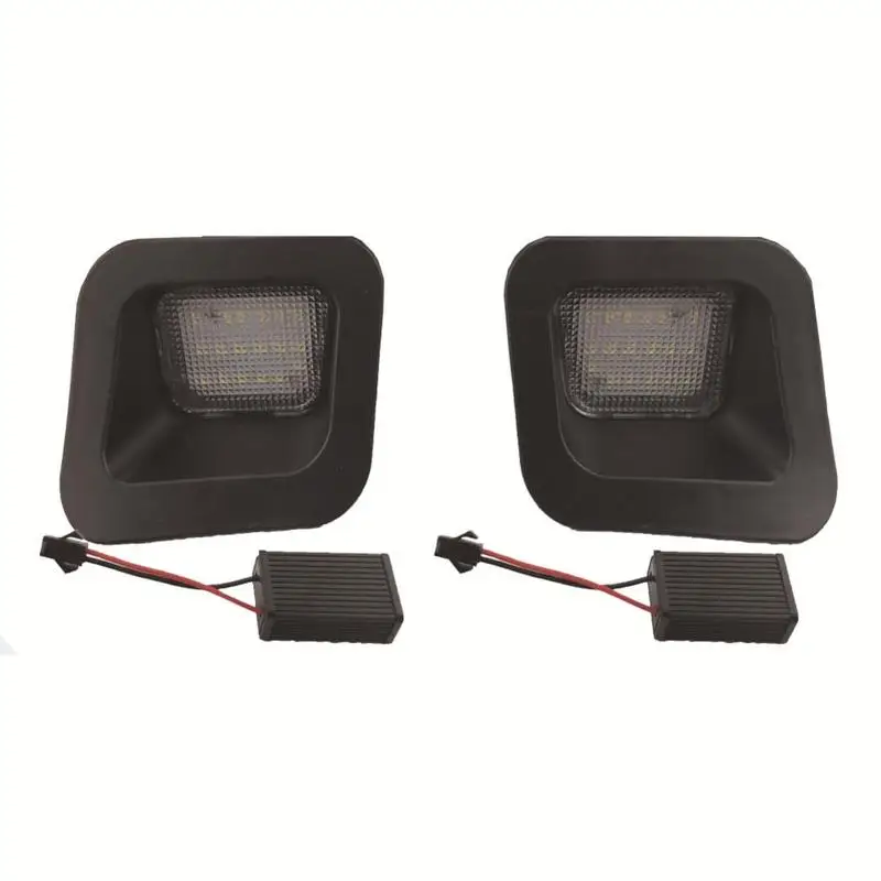 

A Pair LED License Plate Light Lamp Assembly Replacement For Dodge RAM 1500 2500 3500 2003-2018 Pickup Truck, White LED Lights