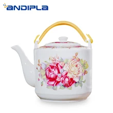 Керамический фарфор Jingdezhen зеленый чайник винтажная посуда для напитков домашняя большая кофейная чайник для молока ручной работы чайник Подарки Для Семьи