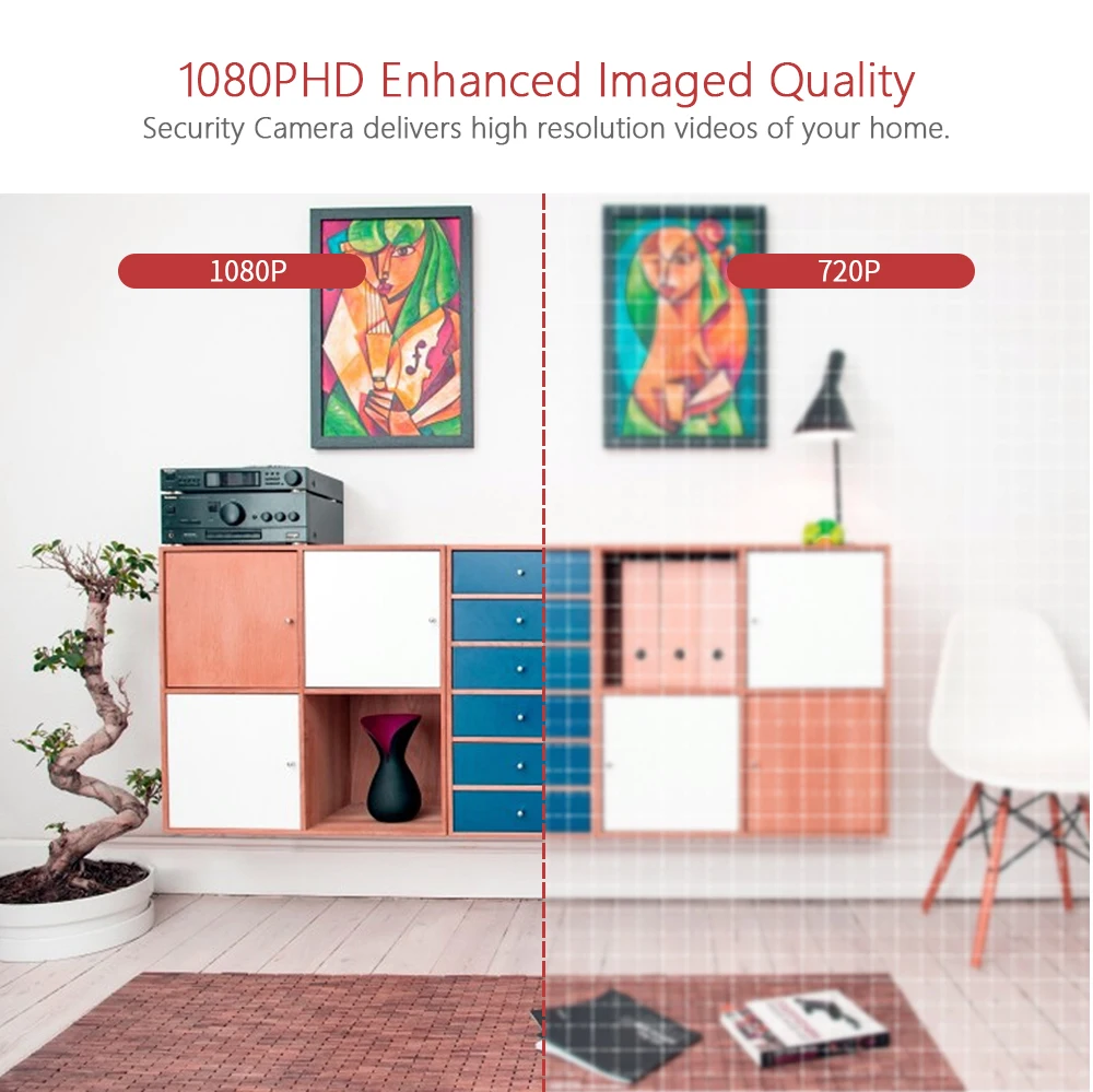  INQMEGA 1080P Dual-Lens Wireless Wifi Camera 2MP Cloud Auto Tracking IP Camera Indoor Home Security - 33020767988
