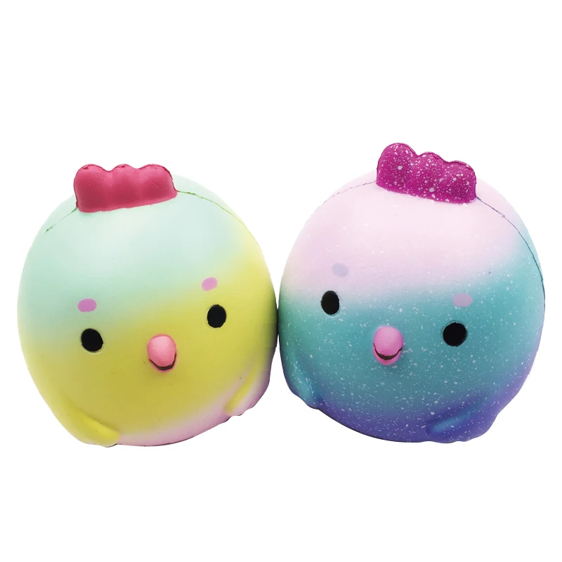 Squishyfun галактика Радуга ребенок цыпленок курица Сжимаемый пу животное слон