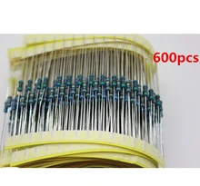 1/4W 30 Kind Metal Film Resistors Assorted kit 1% Total 600pcs/Pack For arduino for raspberry pi & board kit Bargin price !!!