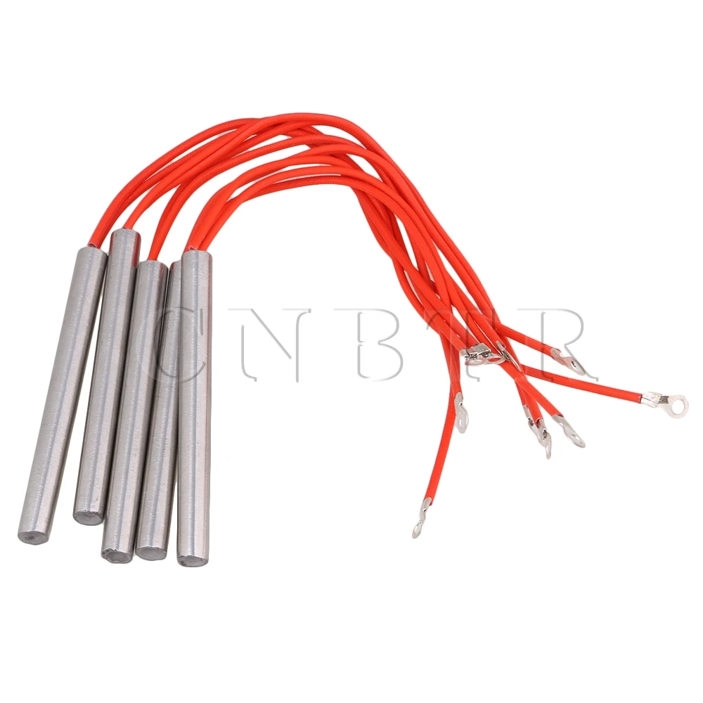 CNBTR High-density 10x100mm 220V 200W Cartridge Mold Heating Element Heater Tube Pack of 5 | Инструменты
