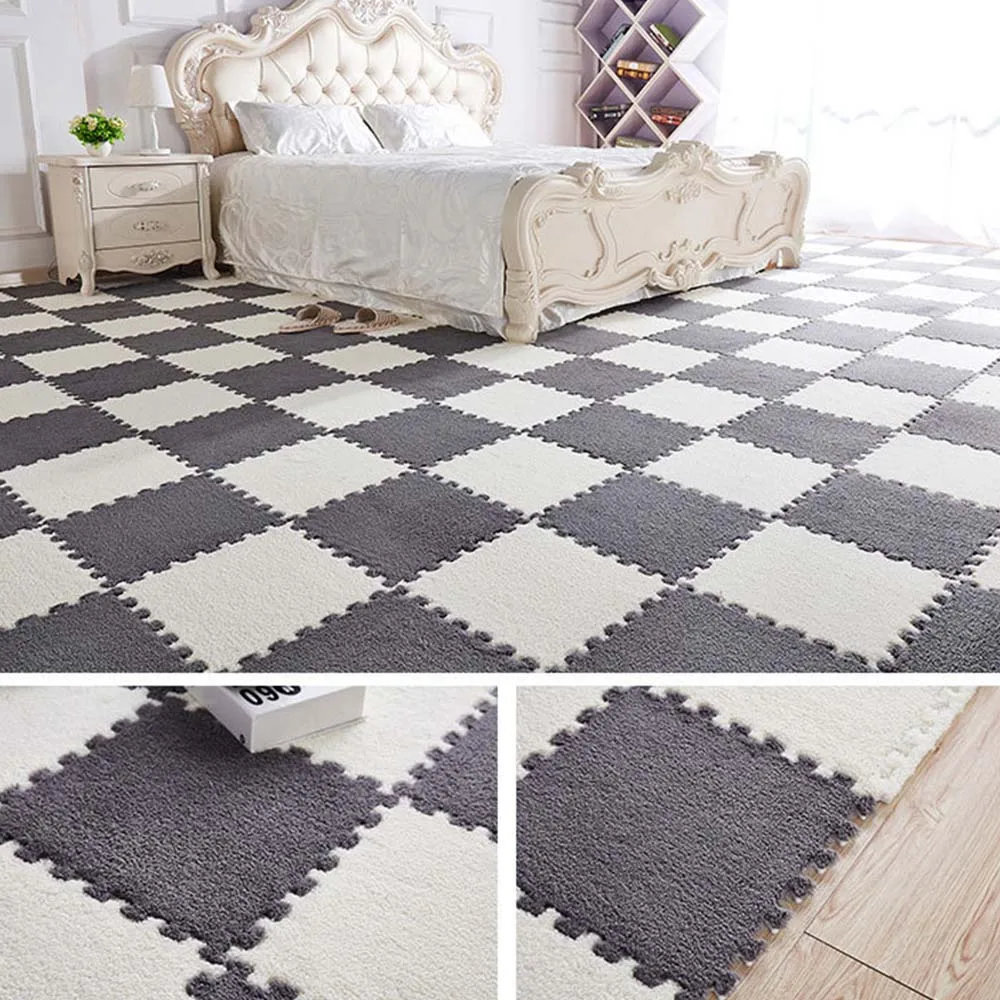 

Home Decoration Lint-free EVA Waterproof Mat for Baby Play Mat Interlocking Exercise Crawl Tiles Bedroom Floor Puzzle Carpet