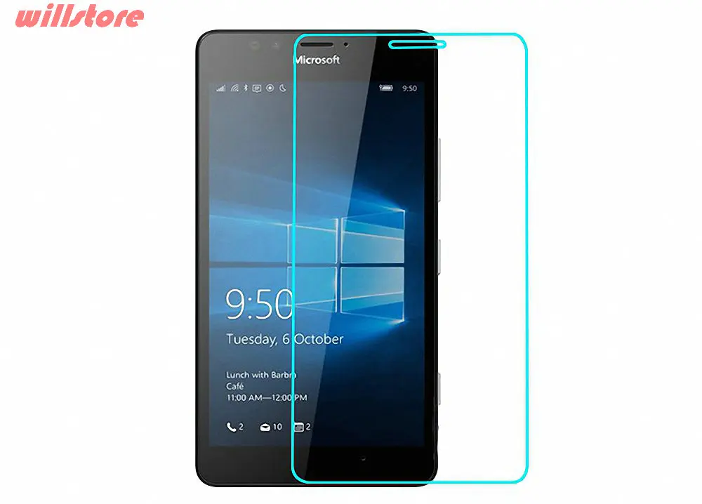 9H закаленное стекло для защиты экрана защитная пленка Nokia Microsoft Lumia 540 640 950 XL 950XL