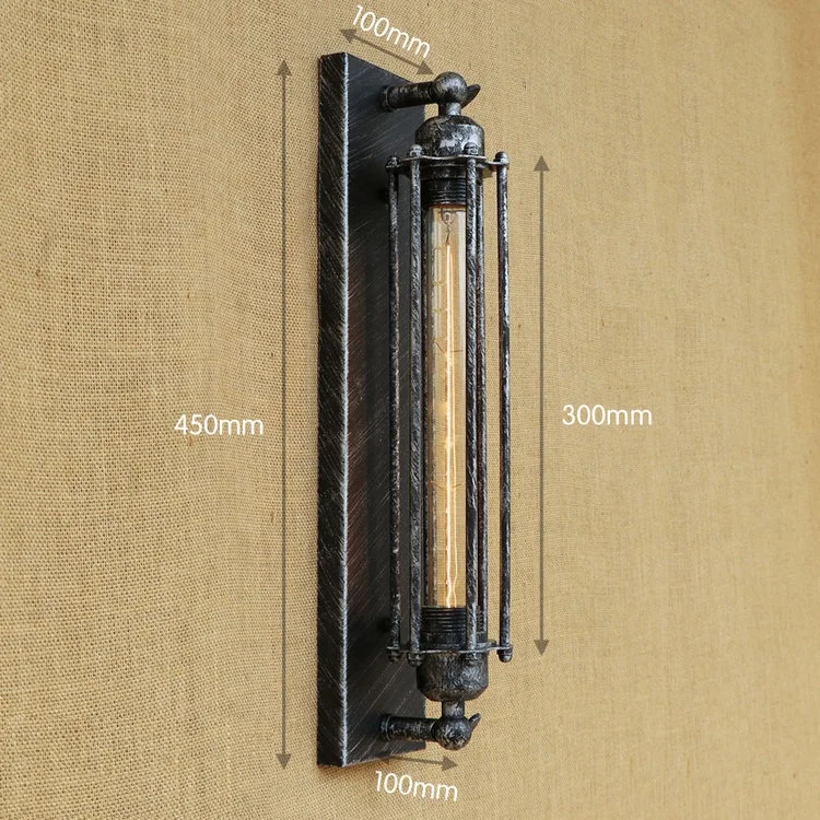 Лофт Стиль E27 Edison Флейта лампы Железный Бра Настенные светильники промышленных Винтаж бра светильники Освещение в помещении Lampara сравнению