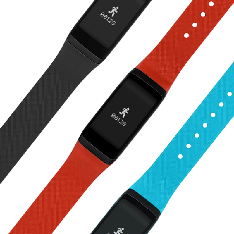 Bluetooth smart wristband Blood pressure monitoring With Touch Screen wristbands Support Remote photography For IOS Android