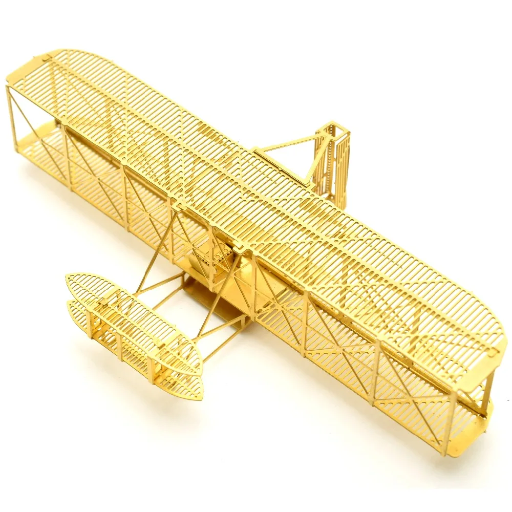 

1/160 Wright 1903 Flyer Scale Brass Etched Model Kit Biplane Airplane 3D DIY Metal Puzzle Miniature Toy Adult Hobby Splicing
