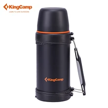 KingCamp 750 ML Botella Deportiva de Viaje Camping Deportes Ciclismo Riding Botella de Agua Olla de Aislamiento de Doble tapa