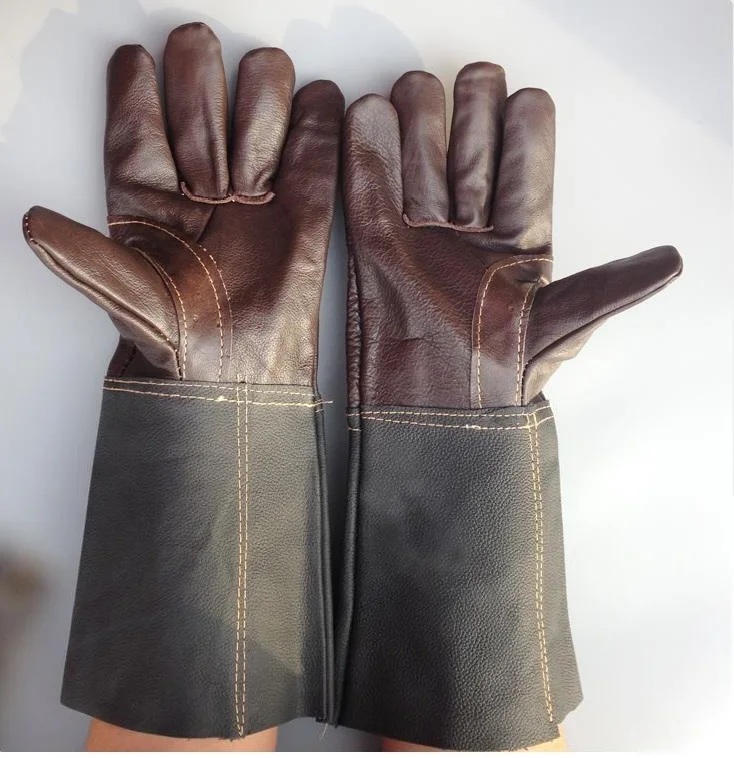High Quality Long Style Full Cowhide Welding Gloves Wear resisting
