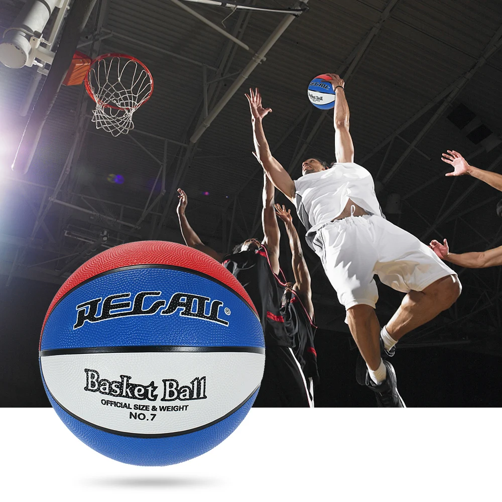 REGAIL Size 7 Rubber Basketball Indoor Outdoor Basketball Training Ball