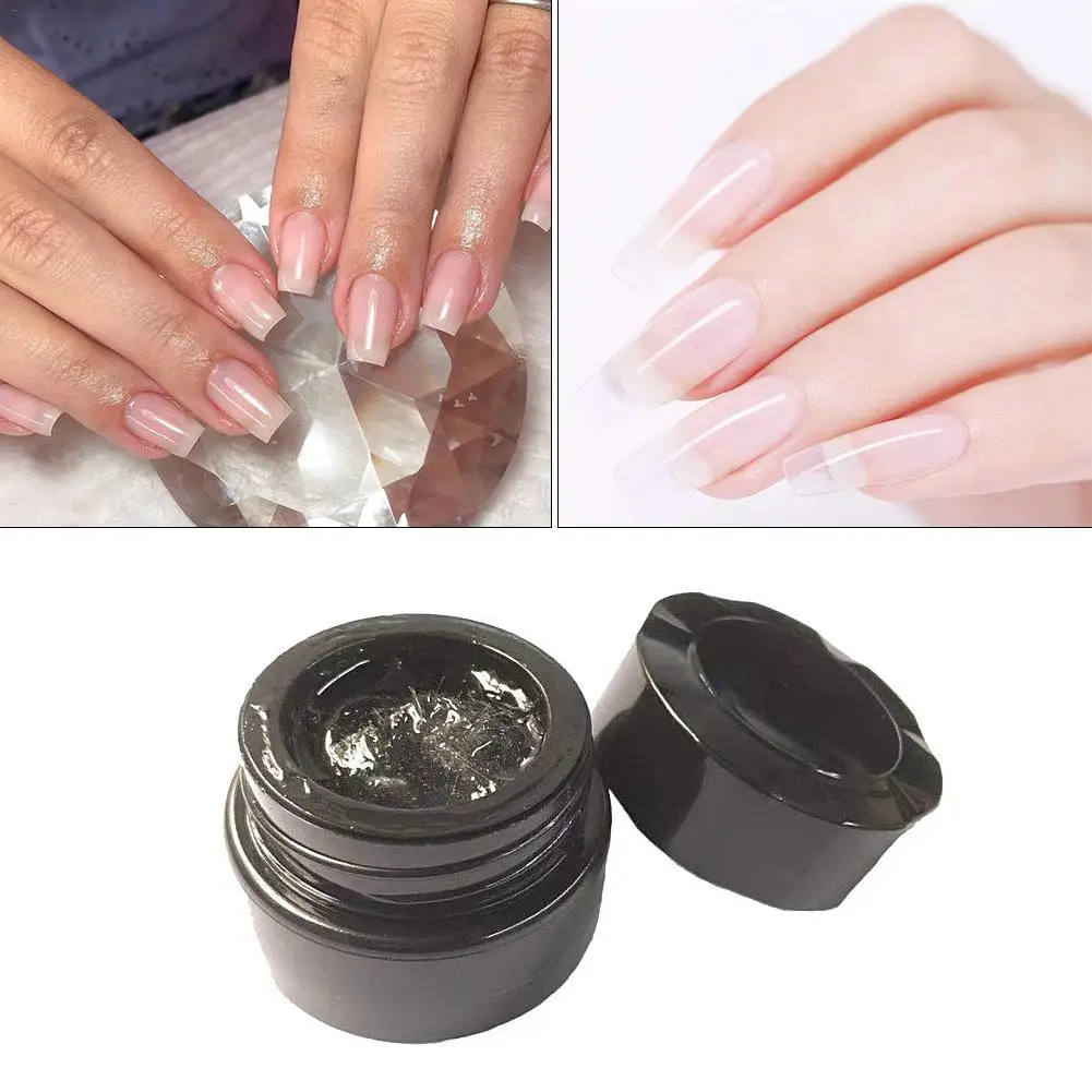 

Nail Extension Fiber 1-2CM Fiber Base Coat Soak Off Gel Glass Fiber Long Lasting Glossy Repairing Broken Nail Manicure Nail Art
