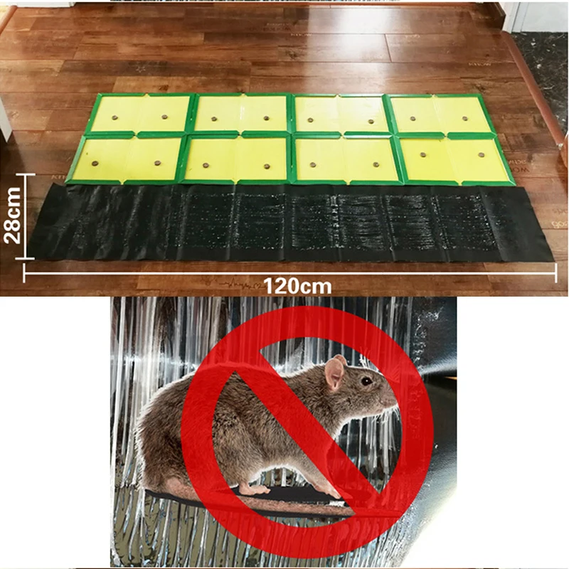 

New Rat Trap Foldable Waterproof Non-Toxic Sticky Rats Glue Board Adhesive Mice Trap Device Catch Bait Hamster Mouse Trap