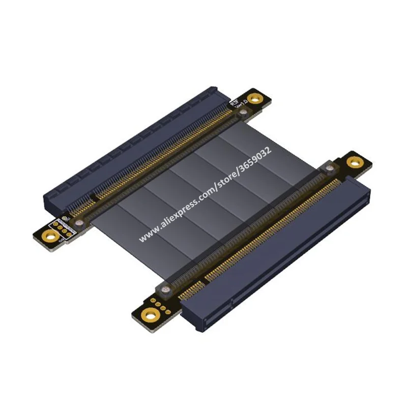 Riser PCIE Gen3.0 16x to 16x 128G/bps female to female Graphic card pci e PCI-E pci express riser card x16 to x16 Extender cable