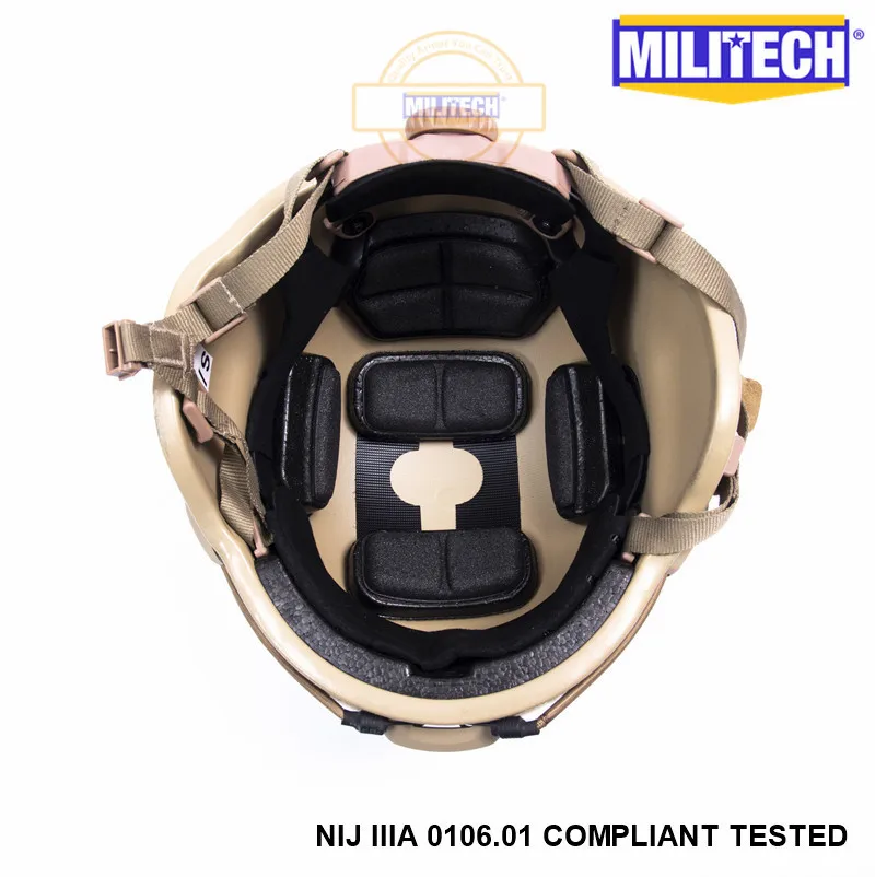 MILITECH Desert Tan DE MICH NIJ level IIIA 3A Тактический пуленепробиваемый арамидный шлем ACH ARC OCC