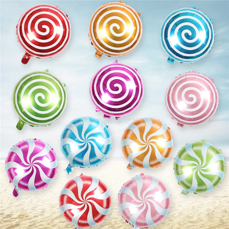 Palloncino Foil Anguria 18 Pollici Palloncino Fragola Arancione Palloncino Foil Mulino A Vento Palloncino Lecca-Lecca Decorazione Festa Di Compleanno 