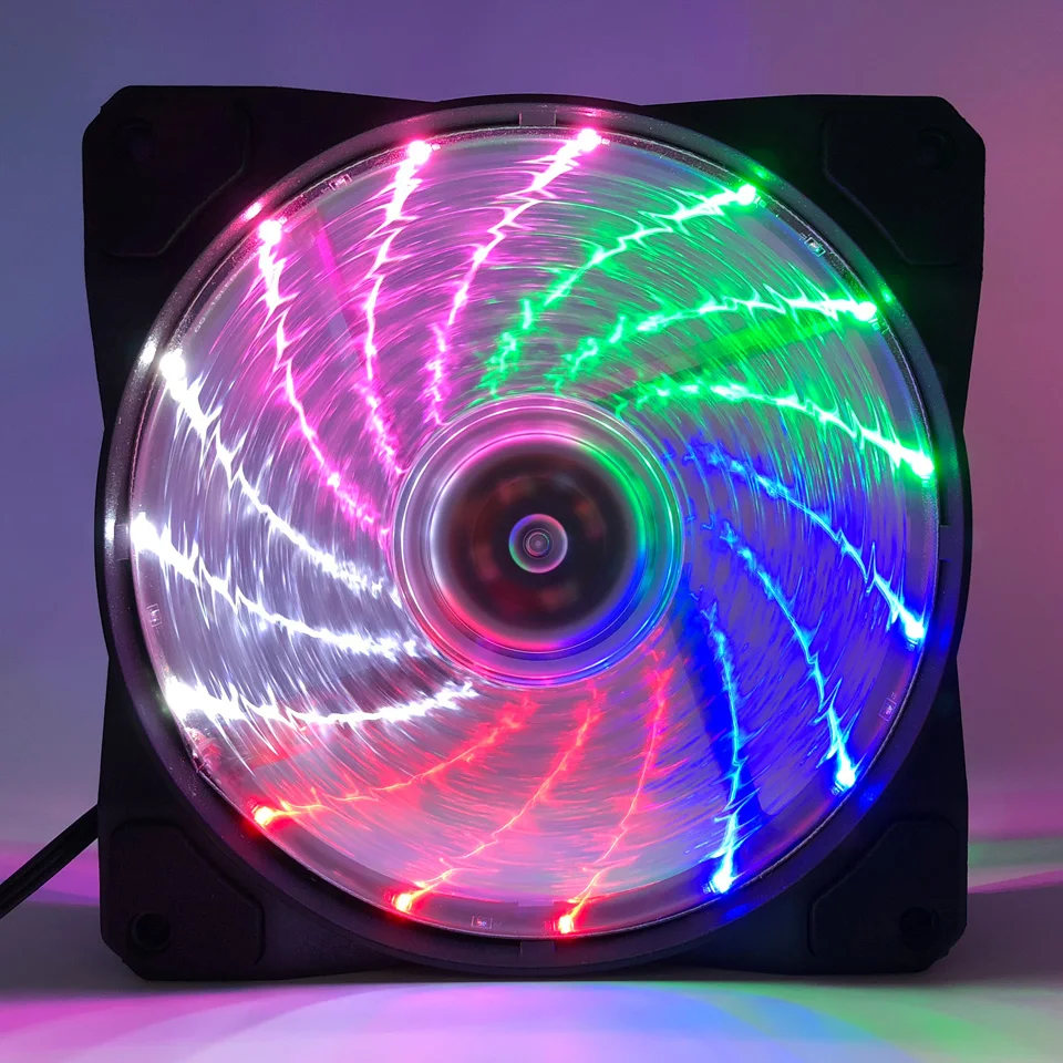 TOP F12025 120mm PC Cooling Fan Quiet RGB Fan Cooler Desktop Fan